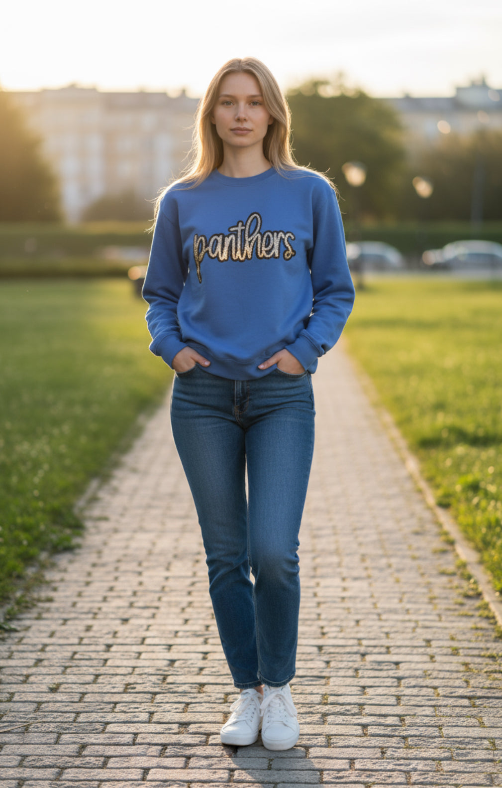 Panthers Sequin Crew