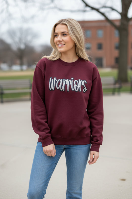 Warriors Sequin Crew